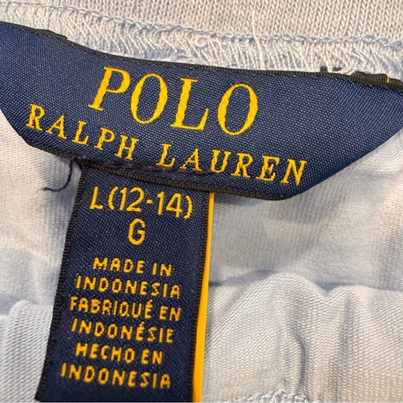 NWT Polo Ralph Lauren Big Girls Pleated Mesh Drawstring Skort Bluebell L (12-14) - Picture 3 of 11